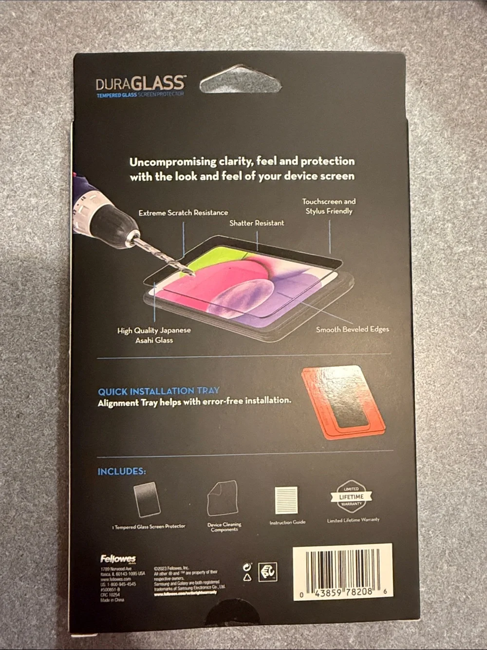 Tempered Glass Screen Protector for Samsung Galaxy A03s - Black